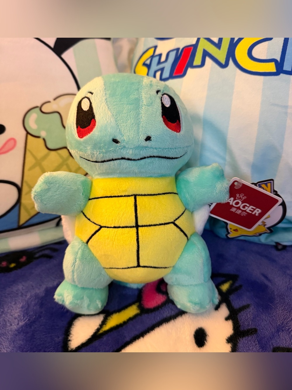 NWT Vintage 1997 Aoger Pokemon Squirtle Plush